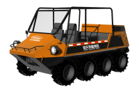 中小型水陸兩棲救援車(chē)（8×8，64KW，原地轉(zhuǎn)向）